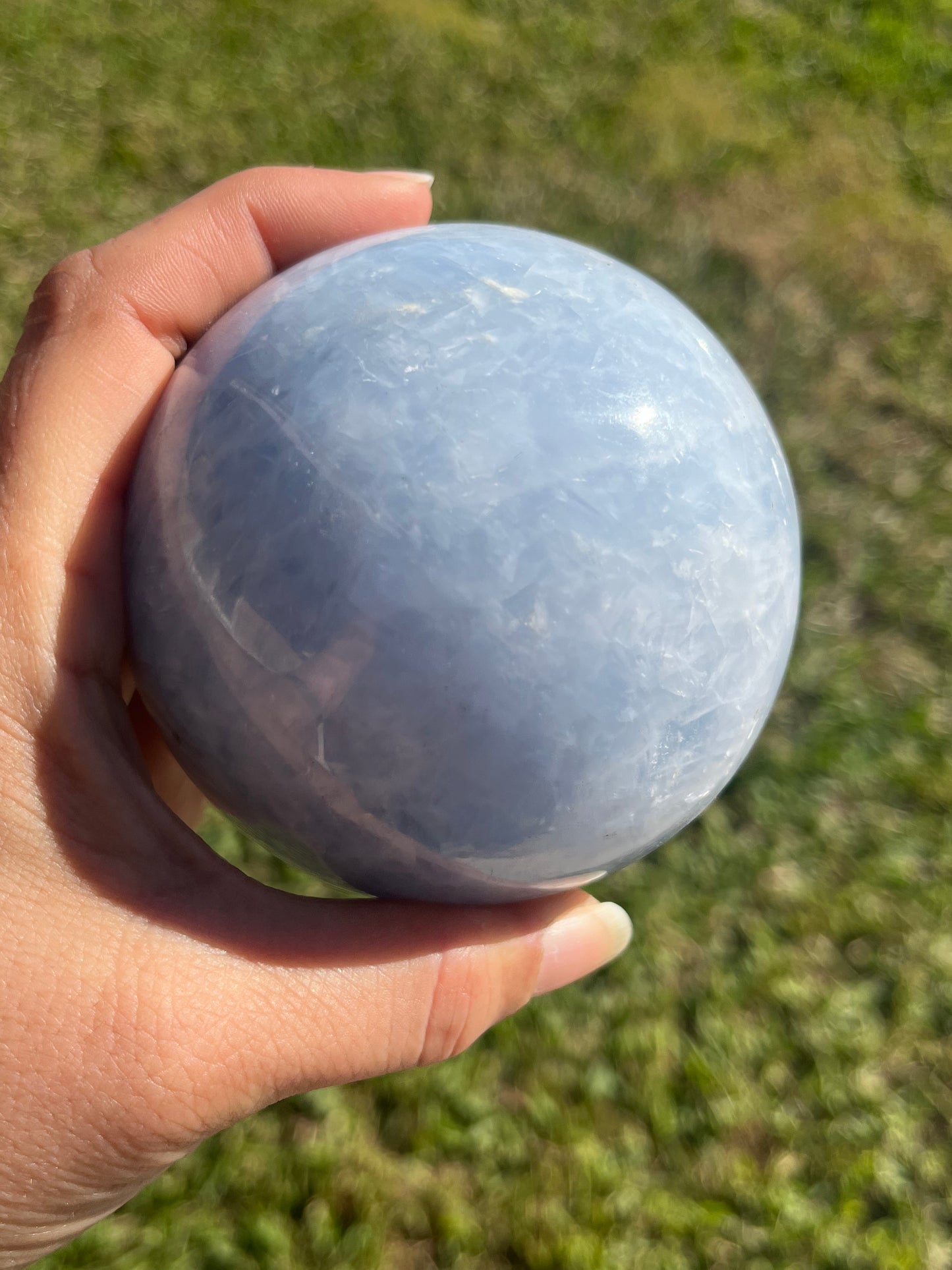 Blue Calcite Sphere