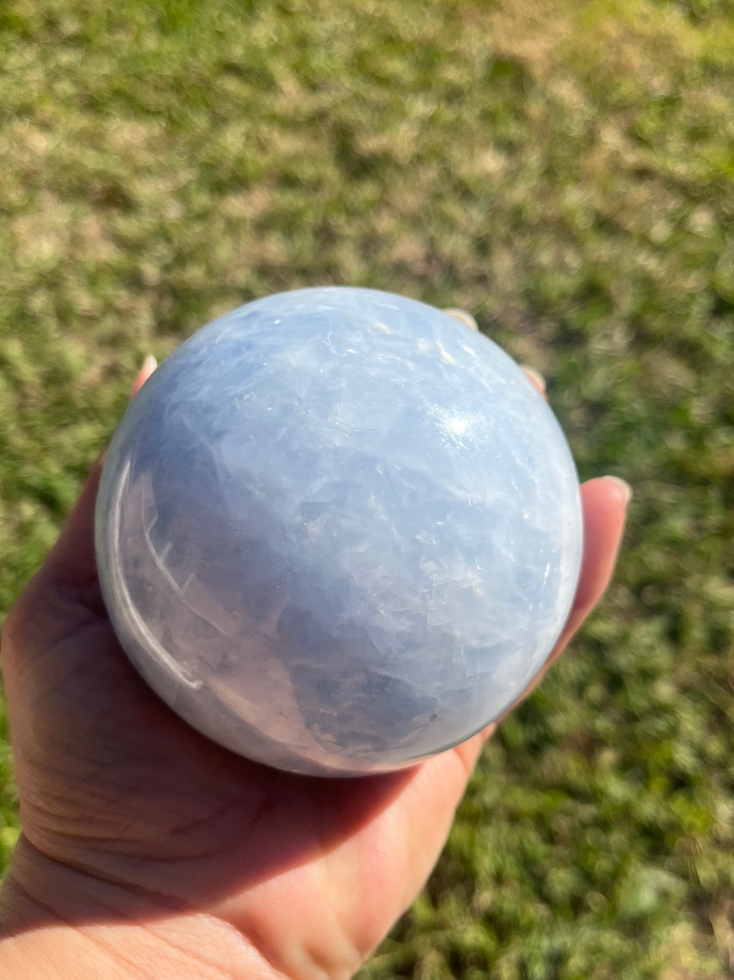 Blue Calcite Sphere