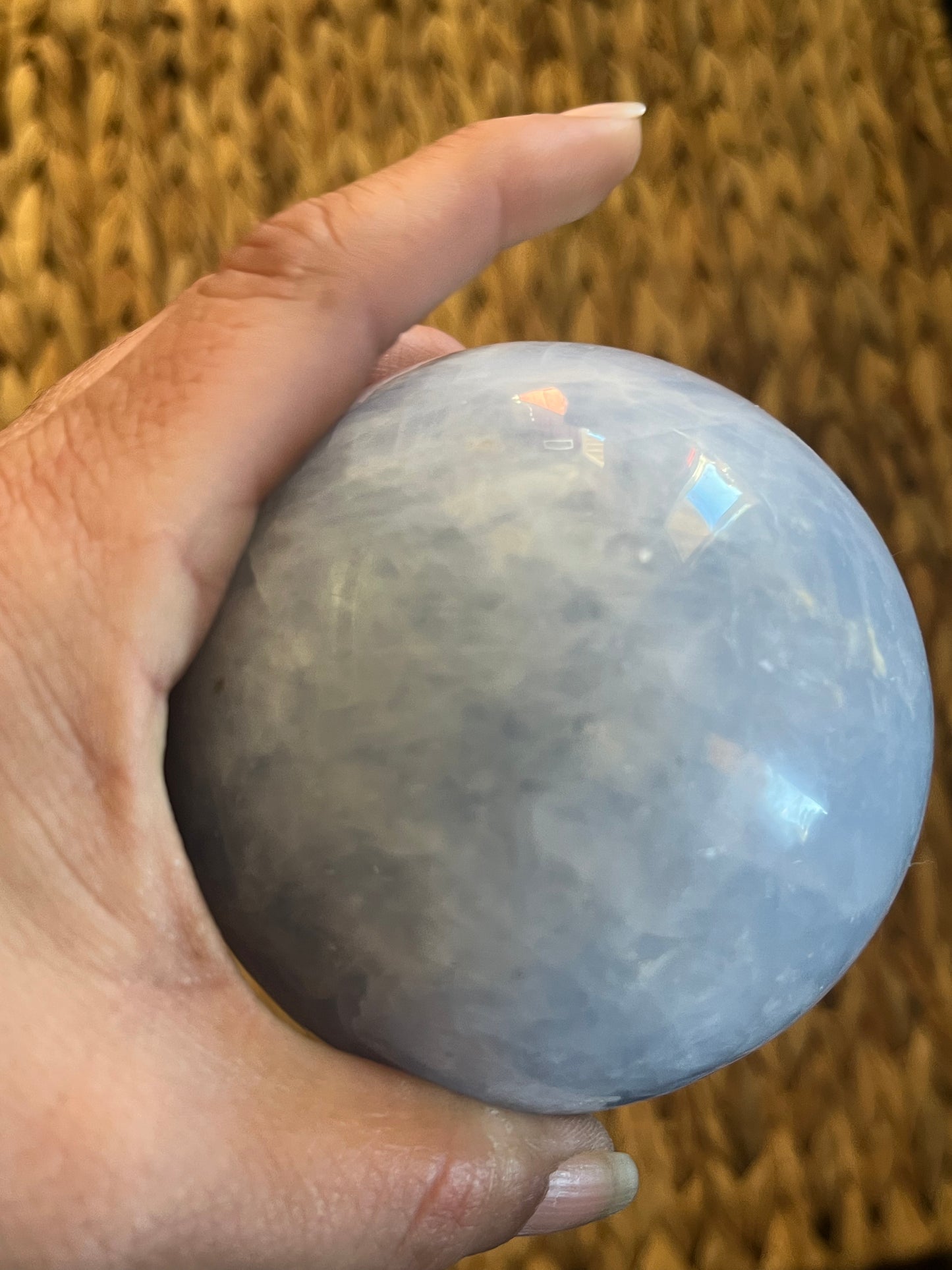 Blue Calcite Sphere