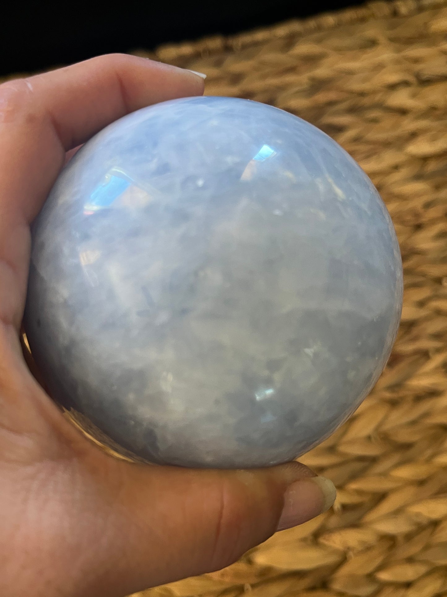 Blue Calcite Sphere