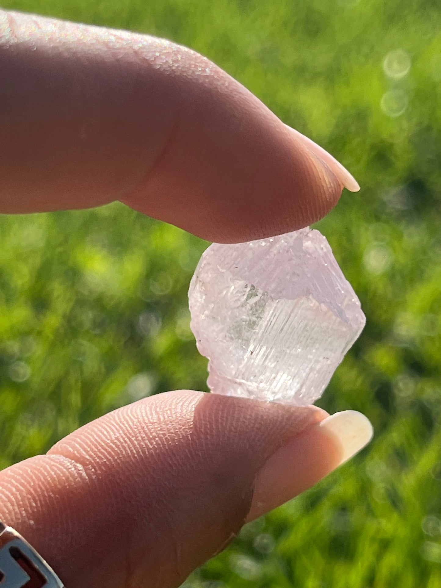 Etched Kunzite Clusters (Rare)