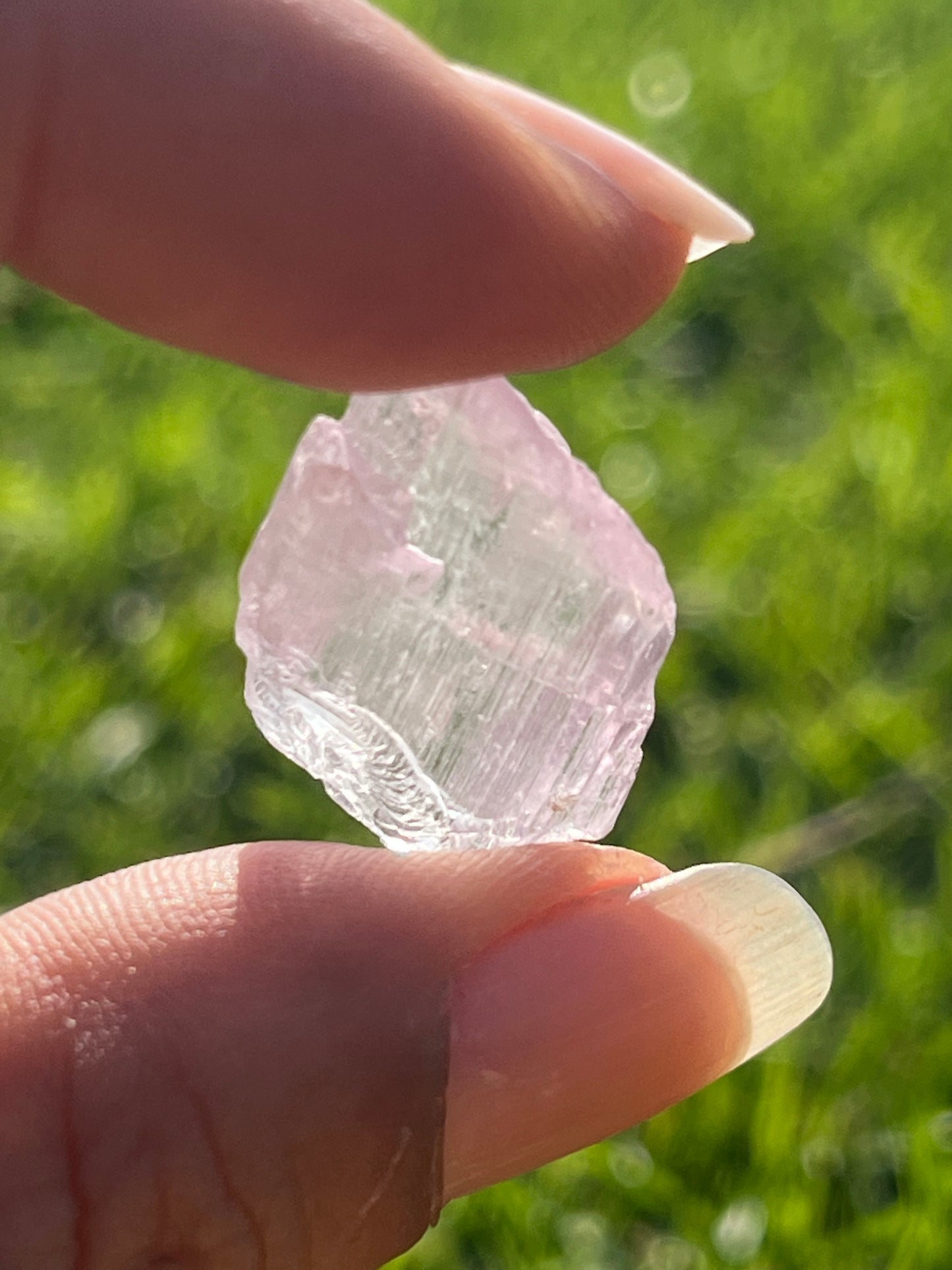 Etched Kunzite Clusters (Rare)