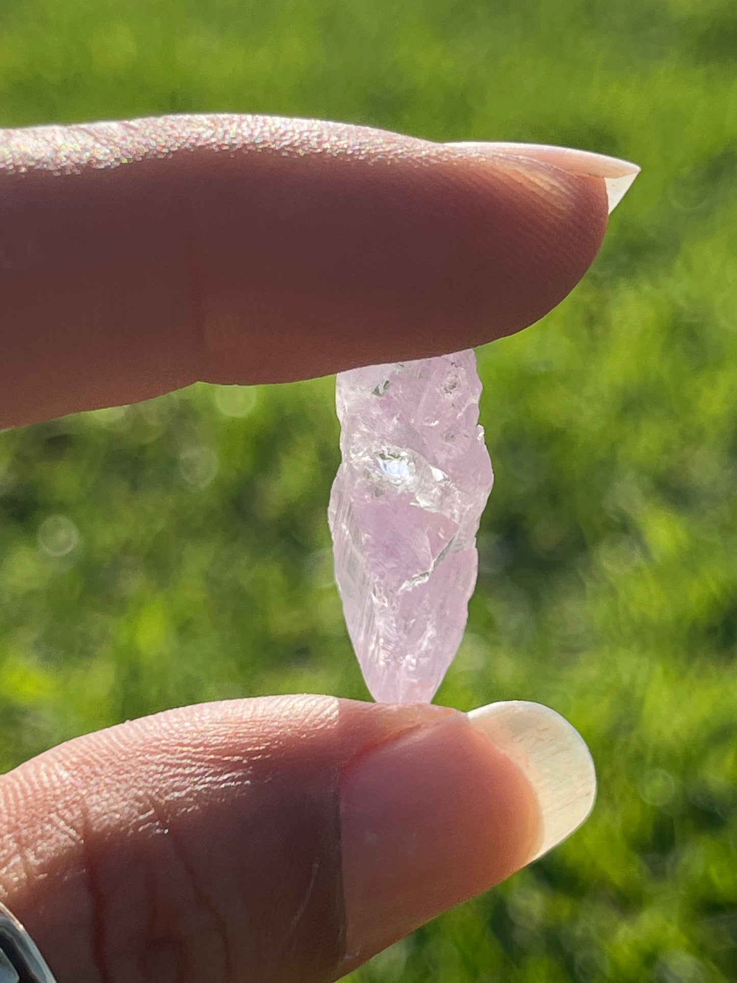 Etched Kunzite Clusters (Rare)