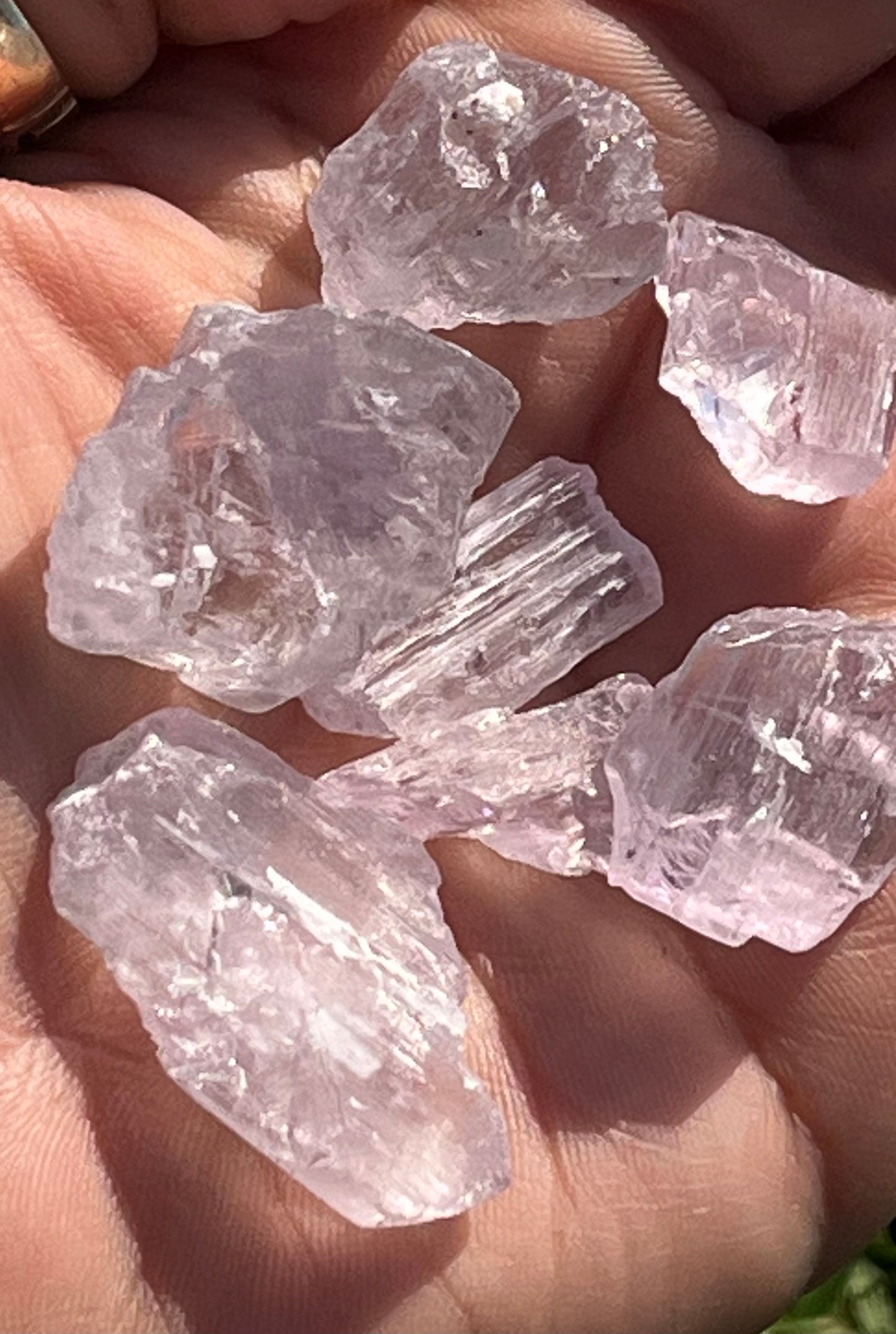 Etched Kunzite Clusters (Rare)