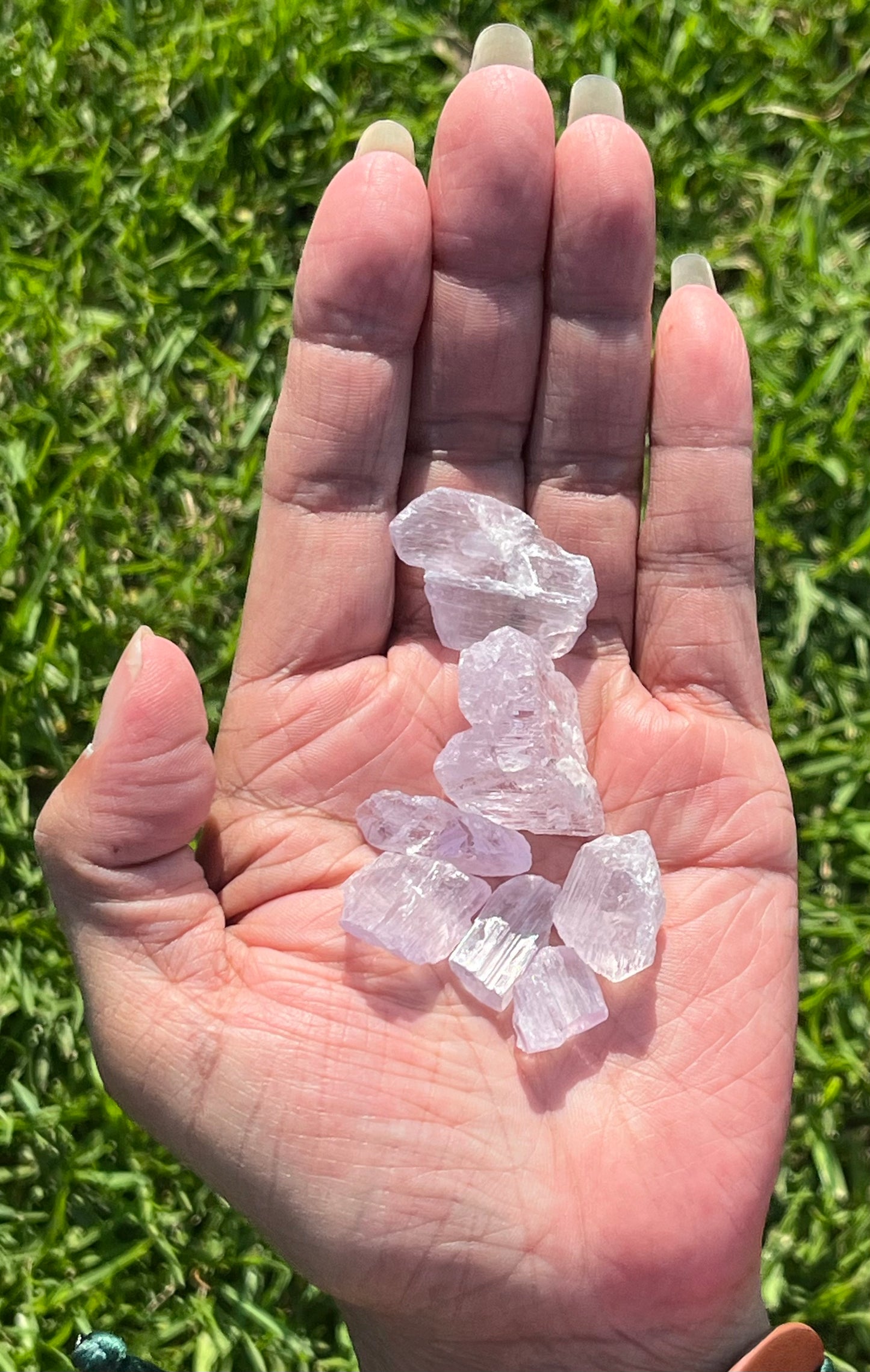 Etched Kunzite Clusters (Rare)