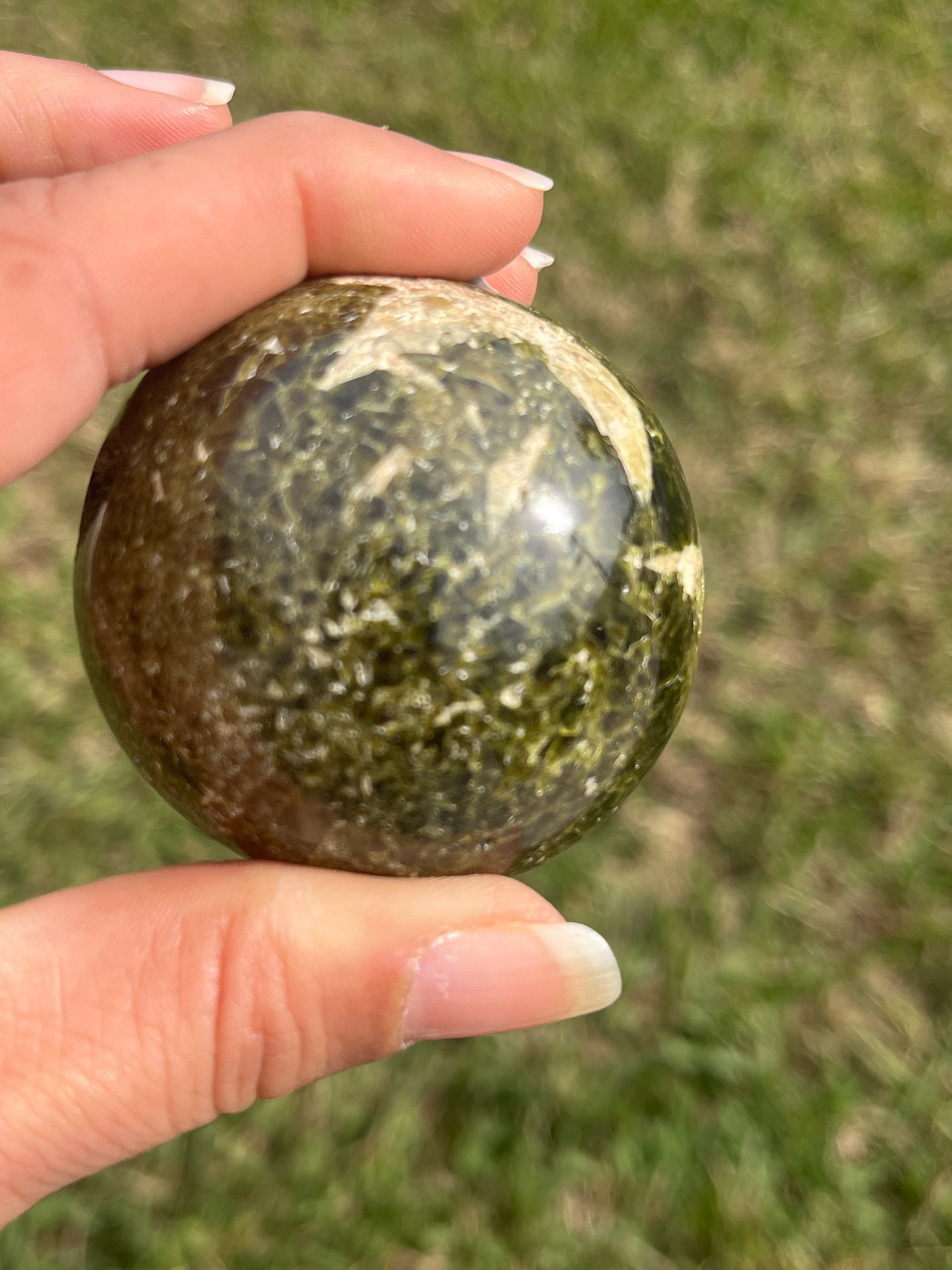 Green Tourmaline Sphere #1