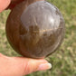 AAA Smoky Quartz with Golden Rutile Sphere