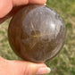 AAA Smoky Quartz with Golden Rutile Sphere