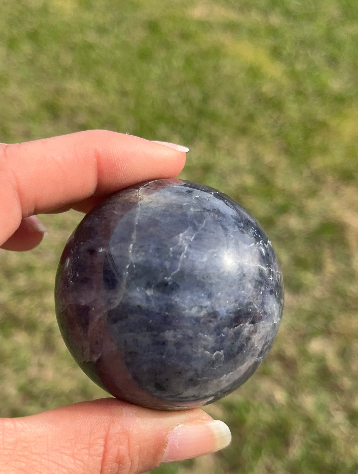 Blue Iolite Sphere