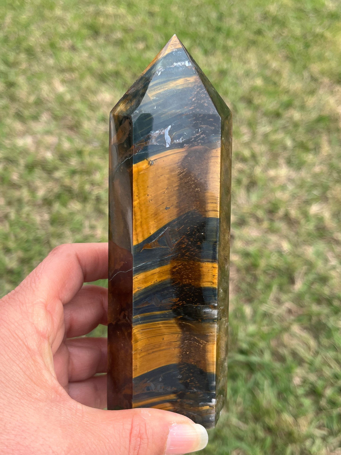 Blue Tigers Eye Tower