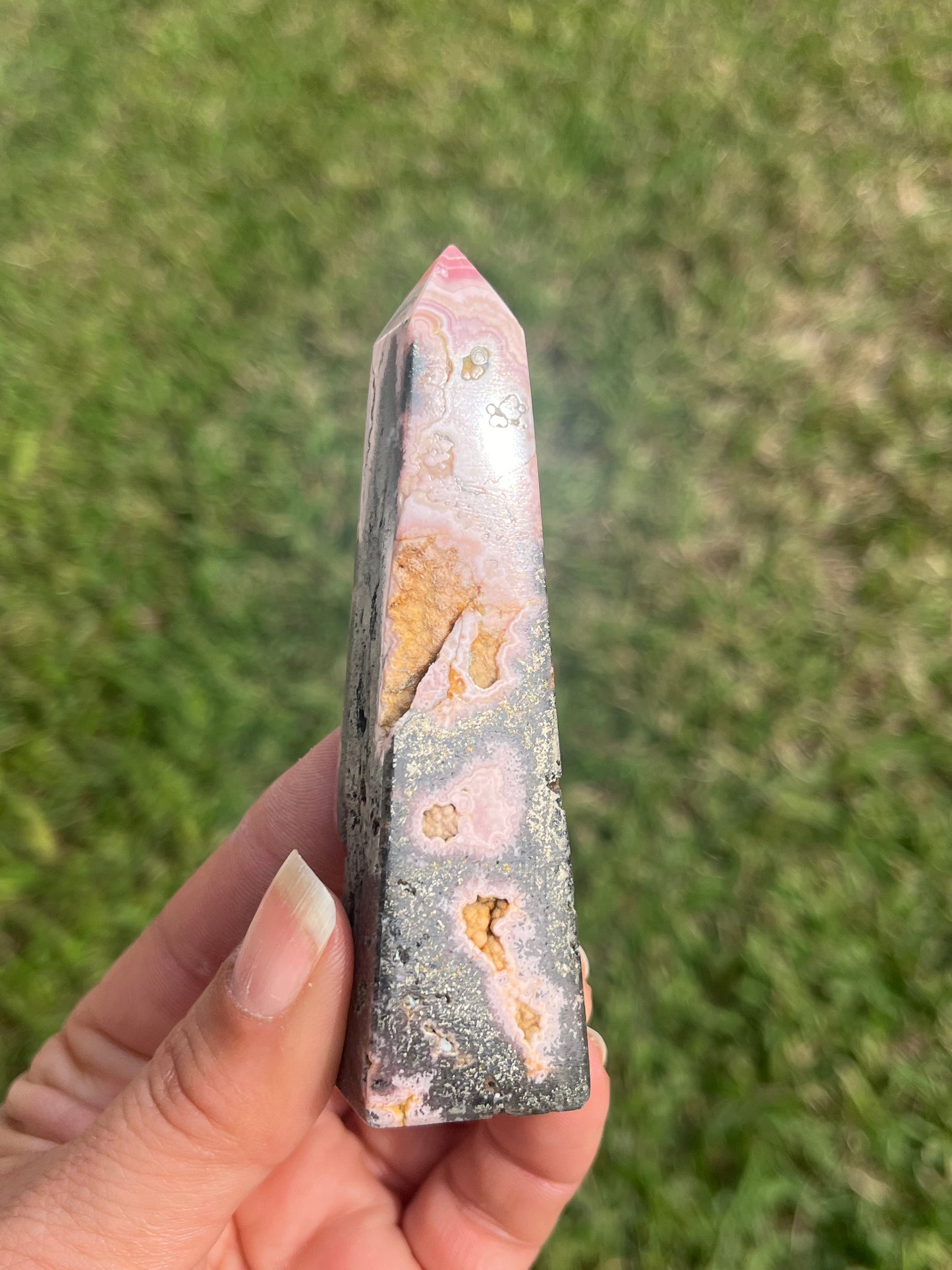 AAA Quality Rhodochrosite Obelisk