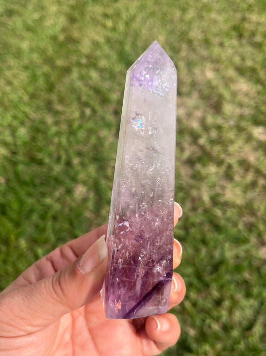 Amethyst Obelisk with Phantom and Rainbows