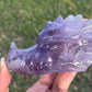 Dragon Head - Amethyst Carving