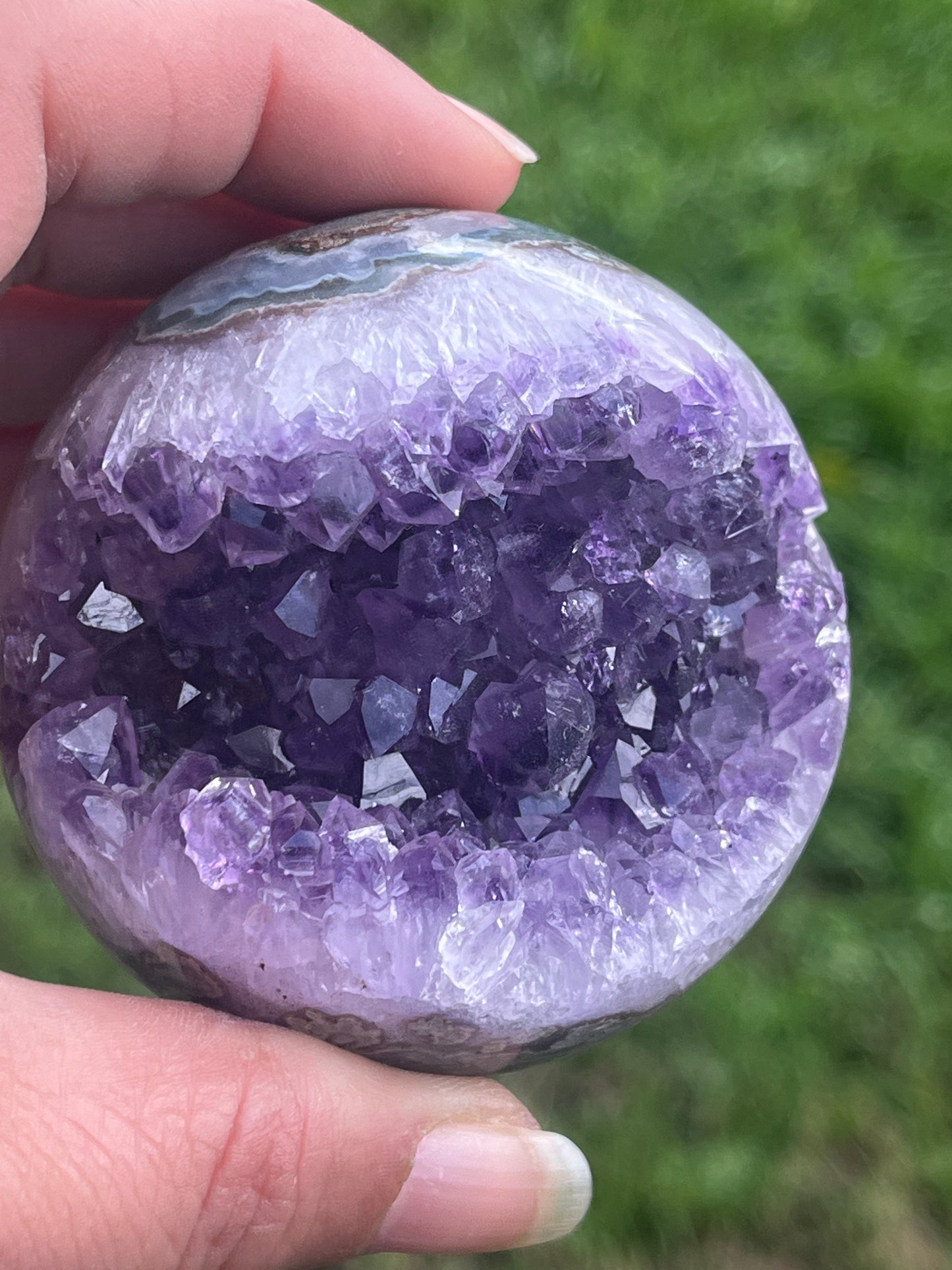 Amethyst Spheres on Stand