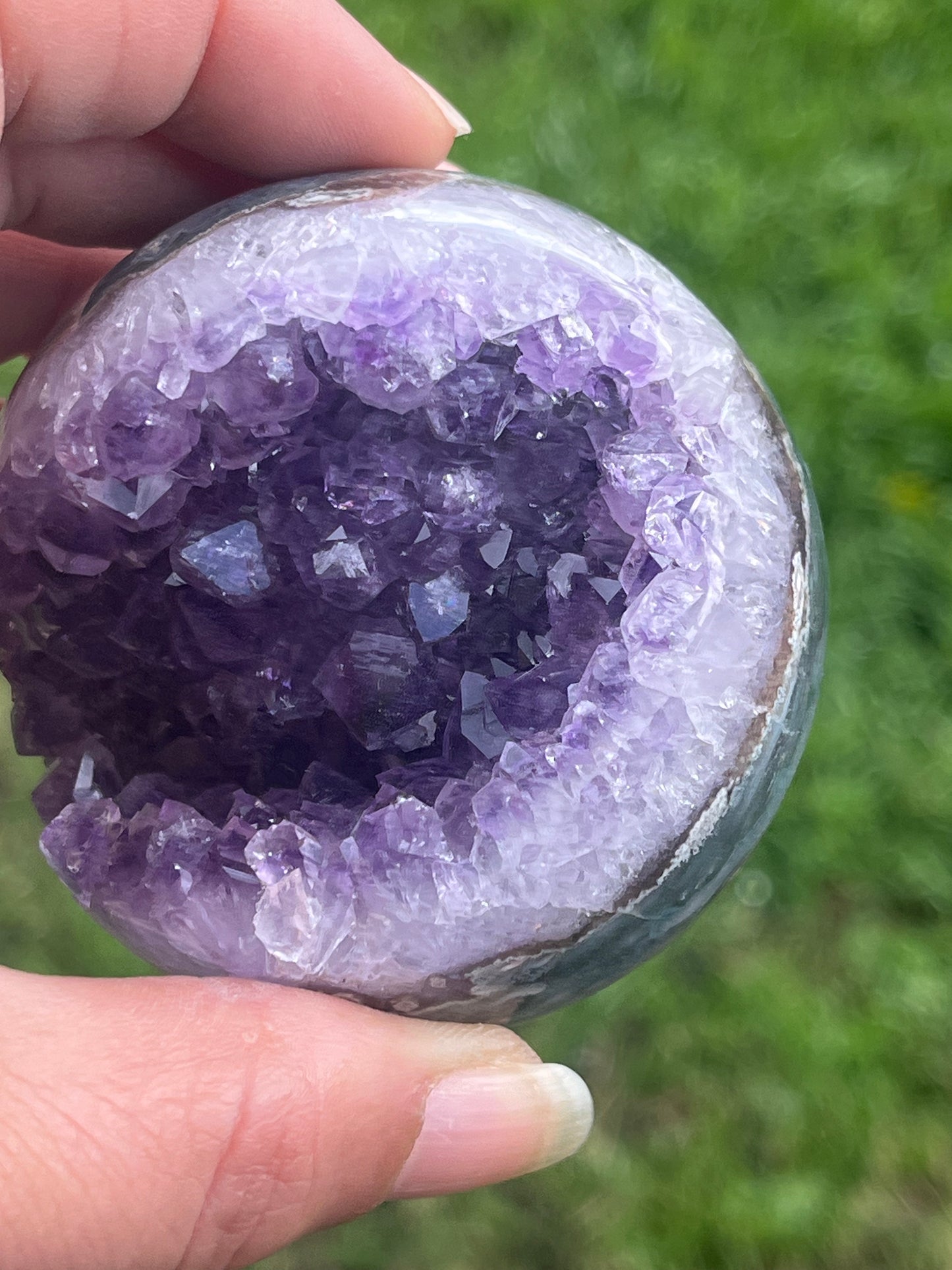 Amethyst Spheres on Stand