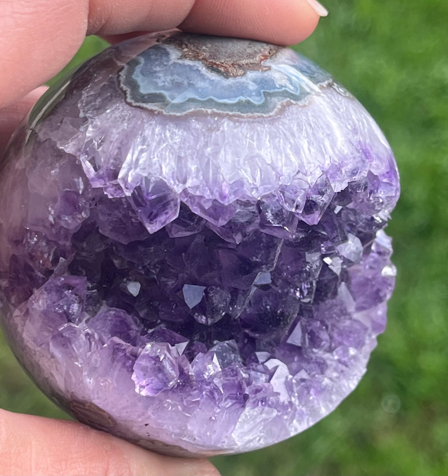 Amethyst Spheres on Stand