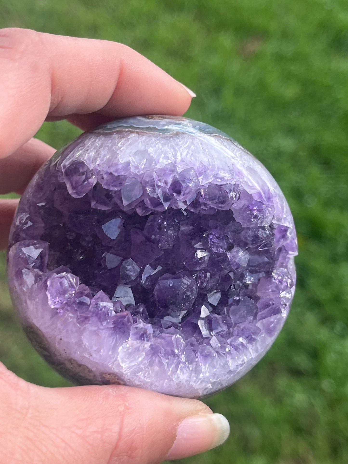 Amethyst Spheres on Stand