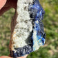 Blue Azurite with pyrite