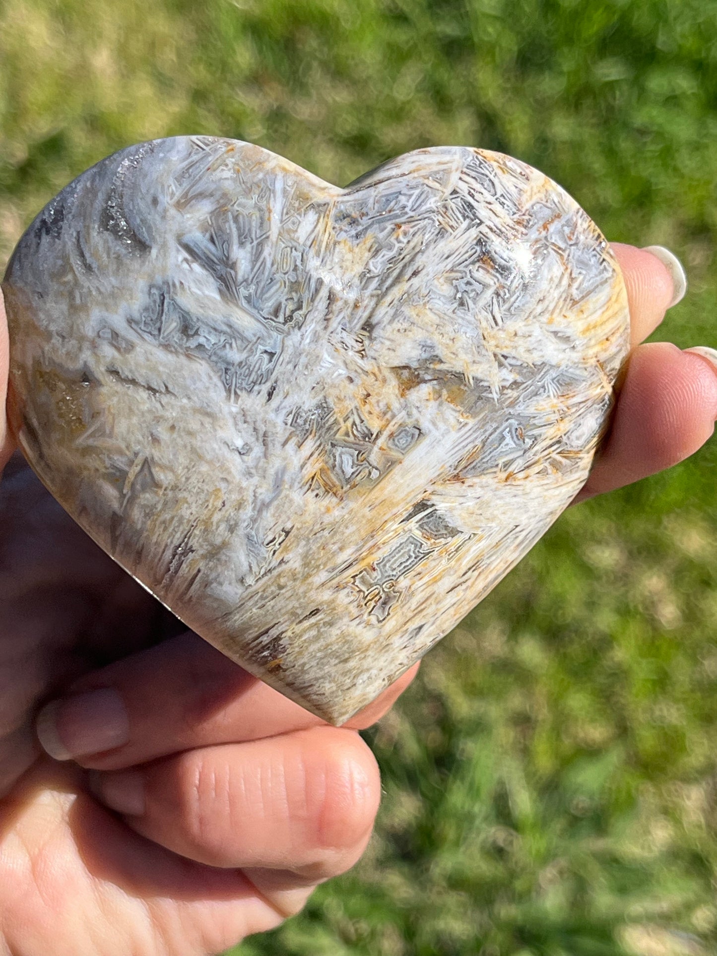 Bahia Agate Hearts