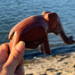 Banded Aragonite and Calcite Elephants