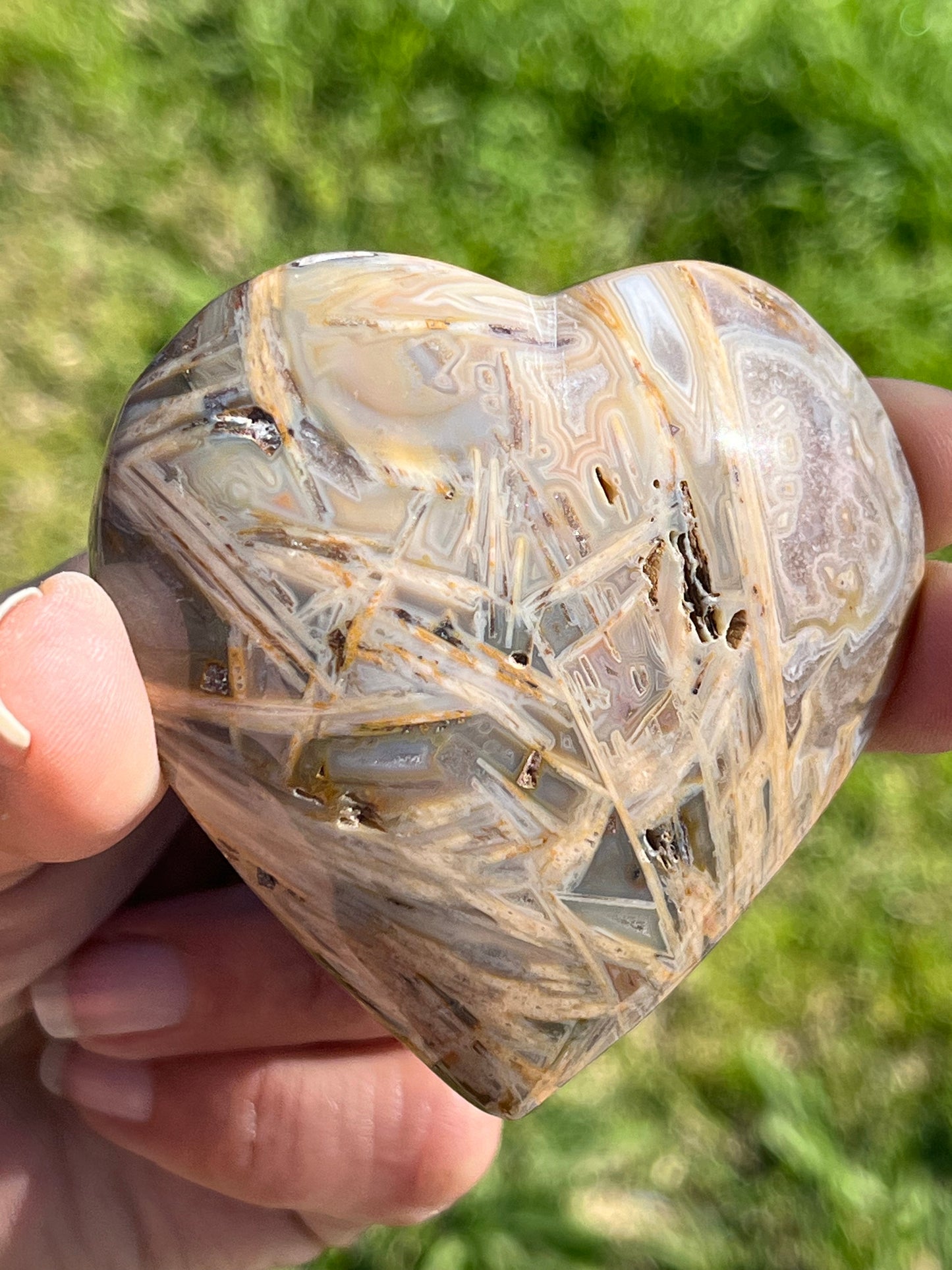 Bahia Agate Hearts