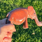 Banded Aragonite and Calcite Elephants