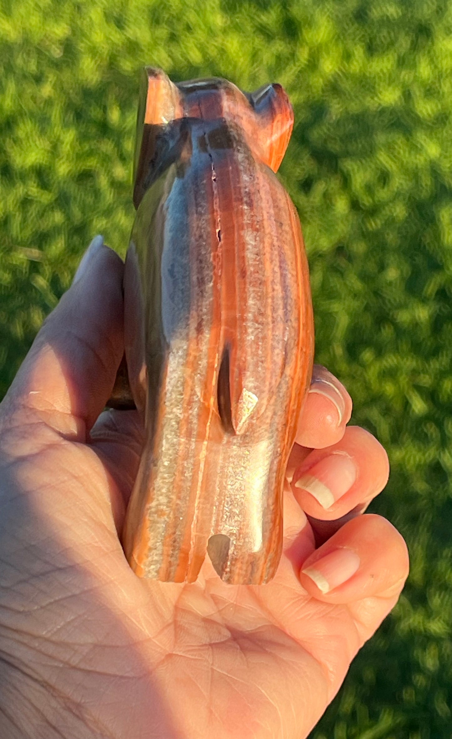 Banded Aragonite and Calcite Elephants