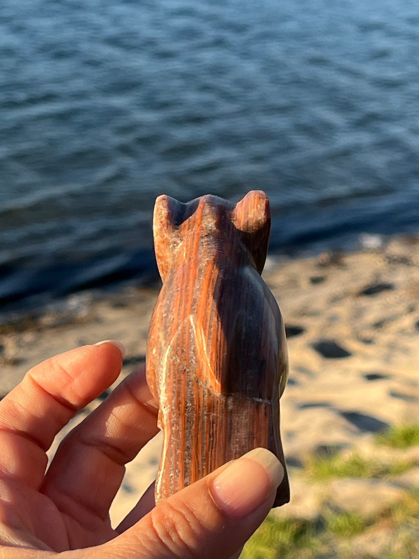 Banded Aragonite and Calcite Elephants