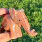 Banded Aragonite and Calcite Elephants