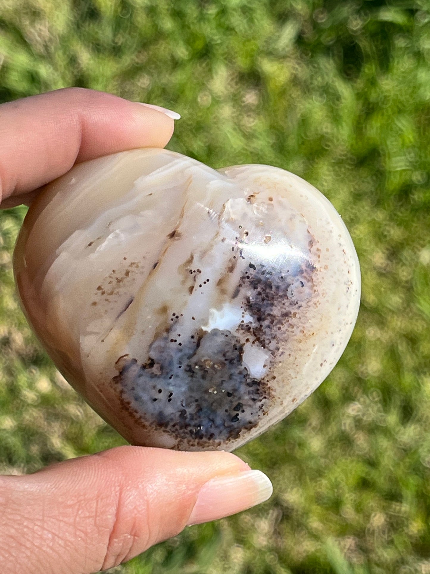 Dendridic Agate Heart