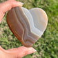 Agate Hearts on Stands