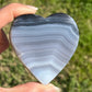 Agate Hearts on Stands