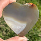 Agate Hearts on Stands