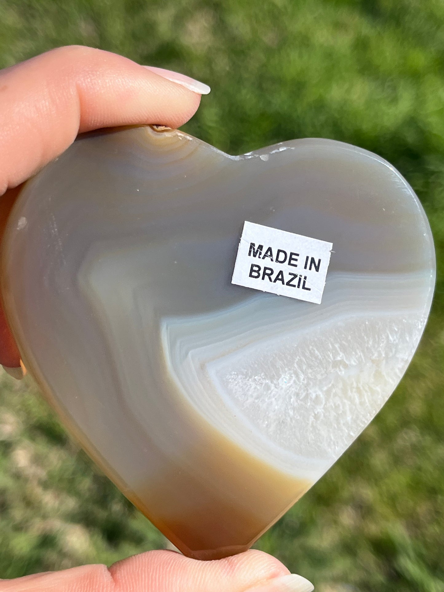 Agate Hearts on Stands