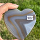 Agate Hearts on Stands