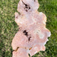 Pink Amethyst Slab on Black Metal Stand (med)