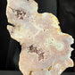 Pink Amethyst Slab on Black Metal Stand (med)