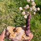 Bonsai Pink Amethyst Trees on Amethyst Base