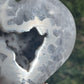 White Agate Heart on Stand