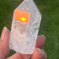 Fire and Ice Crackle Quartz Points