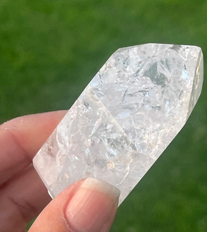 Fire and Ice Crackle Quartz Points