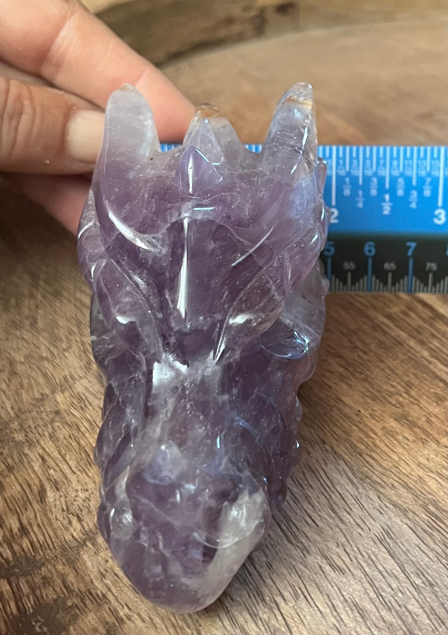 Dragon Head - Amethyst Carving