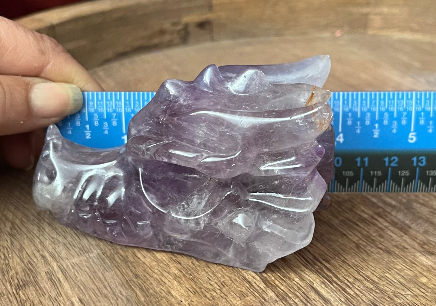 Dragon Head - Amethyst Carving