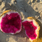 Hot Pink dyed Geode