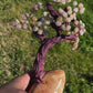 Bonsai Pink Amethyst Trees on Amethyst Base