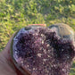 Amethyst Heart with Matrix and Purple Agate