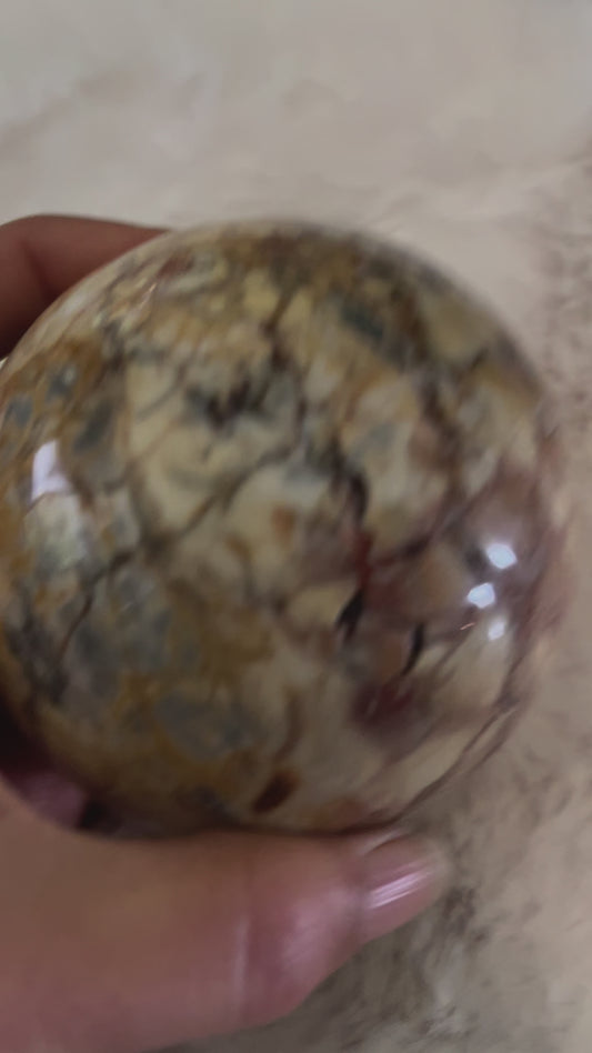 Leopard Jasper Sphere