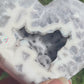 White Agate Heart on Stand